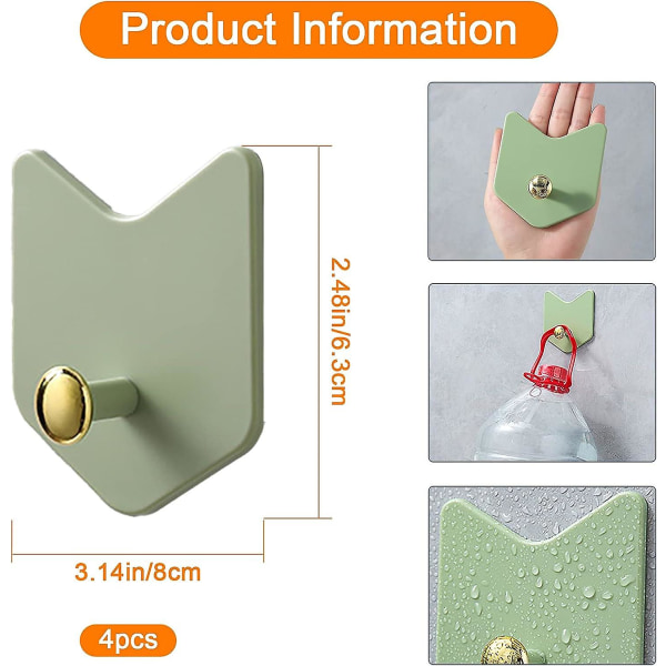 6 kpl Coattered Porte Wall coat Vintage Crochet Metal Hat Retro Handcracker For Cuisk Cuisine Cuisine