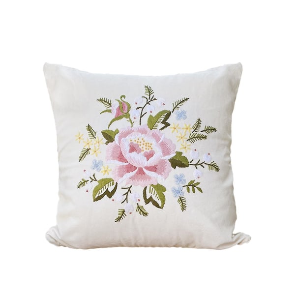 Kirjonta tyynyn DIY-käsintehty neulatyö kuviolla Koti sisustus tyynynpäällinen Keskeneräinen aikuisille-yuyu F 44cm x 44cm