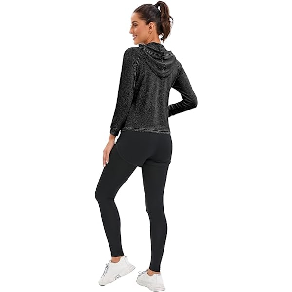 Dam 5-delad yogadräkt träningsset dam aktivkläder set sport yoga fitnesskläder damer träningskläder sportkläder för löpning jogging gym black M