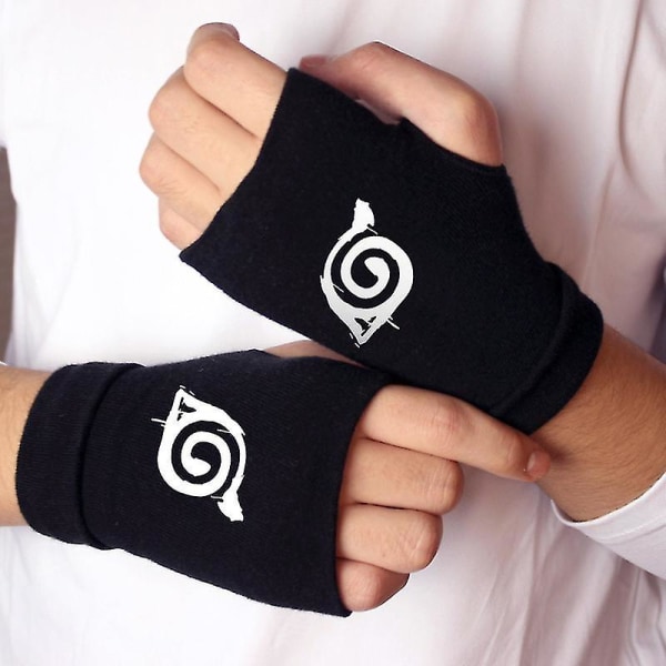 Anime Naruto Cosplay Hansker Til Kvinner Menn Barn Akatsuki Rød Sky Ninja Cosplays Fingerless Wrist Sykkelhanske Leker Fans Gave style 1