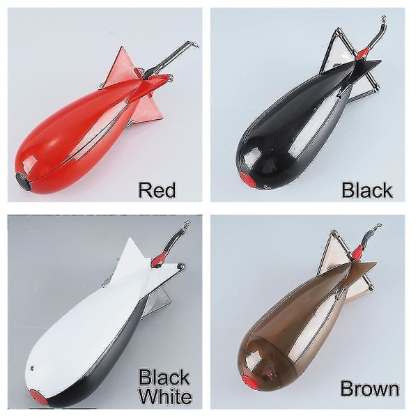 Fiske Spomb Rakettform Spod Fiskefôrer Float Bait Holder Tiltrekk Karpe Reir Bait Feedera (hy)