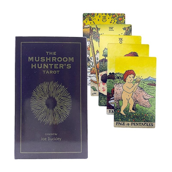 12*7cm The Mushroom Hunter's Tarot Card Party Lautapeli Ennustaminen W/manuaali