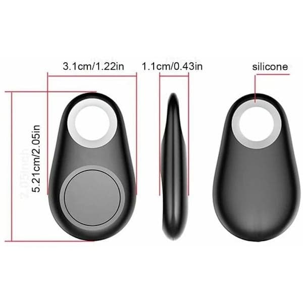 (5-pakning) GPS Tracker Smart Key Finder Locator Anti-Lost Bluetooth