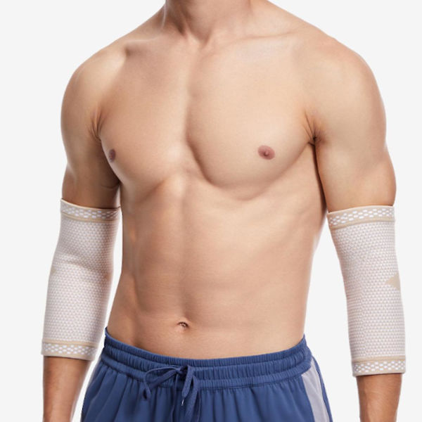 Armbågskompressionsskydd  Tennis- och golfarmbågsstöd  Armbågsskydd för män och kvinnor XL code colour of skin