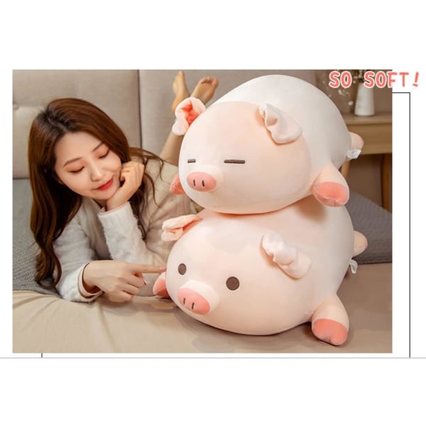 Gris Peluche Gris 50CM Kawaii Peluches Gris Peluche Almohada Linda Almohadas Abrazando, Suave y Acogedor Peluche Gris Juguete para Niñas Niños (Ojo Entornado)