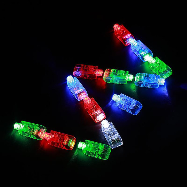 50 stk. LED-fingerlamper, LED-fingerlys, LED-fingertorch, LED-lyslegetøj, fingertorch, legetøj, festtilbehør