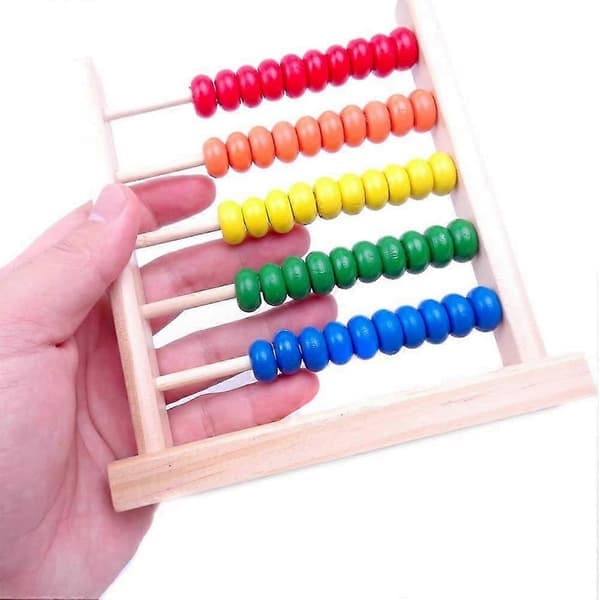 Miniature lommeregnerramme, 5 rækker, læring af matematik-abacus