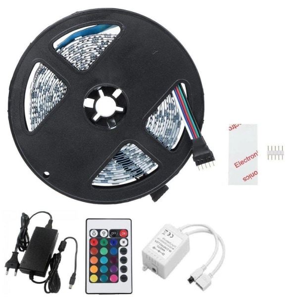 5m IP20 LED-slinga RGB SMD5050 MultiColor 4x