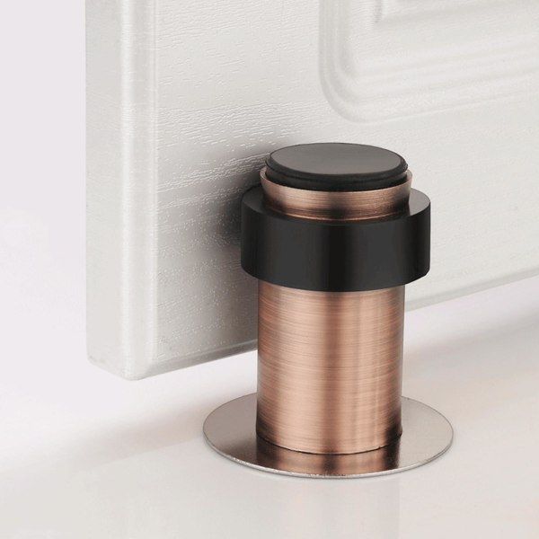 60 mm dørstopper klebende veggbeskyttelse rustfritt stål Stansefri rund dørstopper for toalett Qinhai 60mm Golden