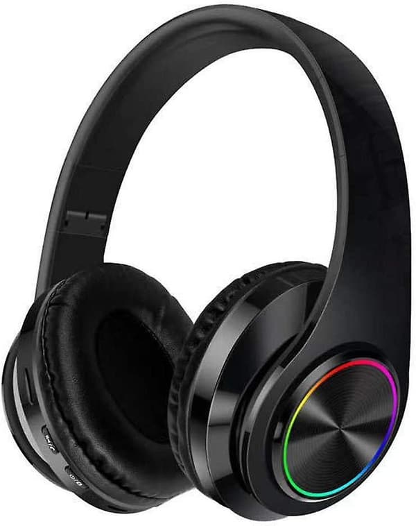 Luminous Bluetooth Headset, Aktiv Støjreduktion Trådløs Foldbar Subwoofer Headset