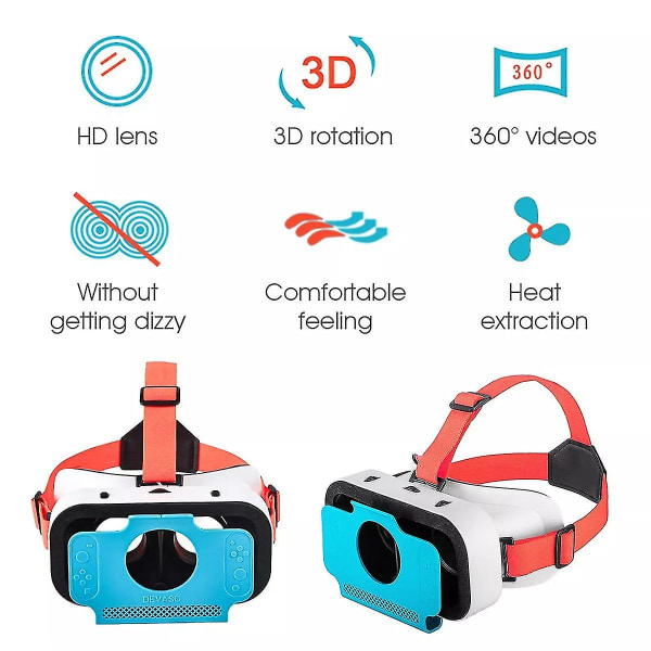 Vr Virtual Reality-briller til modell Ergonomiske 3d-briller Headset Virtual Reality-briller Hy