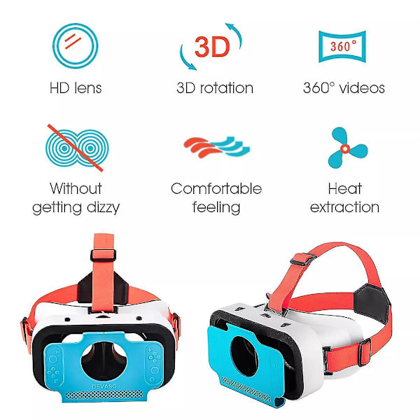 Vr Virtual Reality -lasit mallille Ergonomiset 3d-lasit Kuulokemikrofoni Virtual Reality -lasit Hy