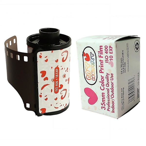 12 stykker med 400 graders fargefilm Retro Sweetheart Film Love 135 negativ film 35mm