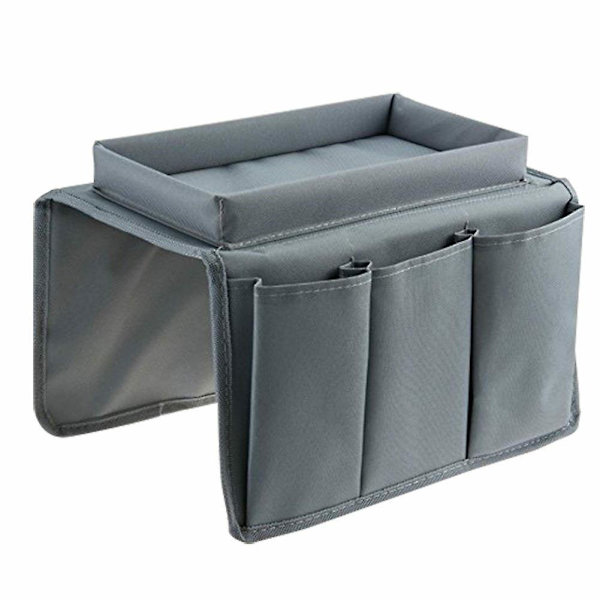 Multi-Pocket Sofa Armrest Hengepose Oppbevaringspose Telefon Fjernkontroll Organizer