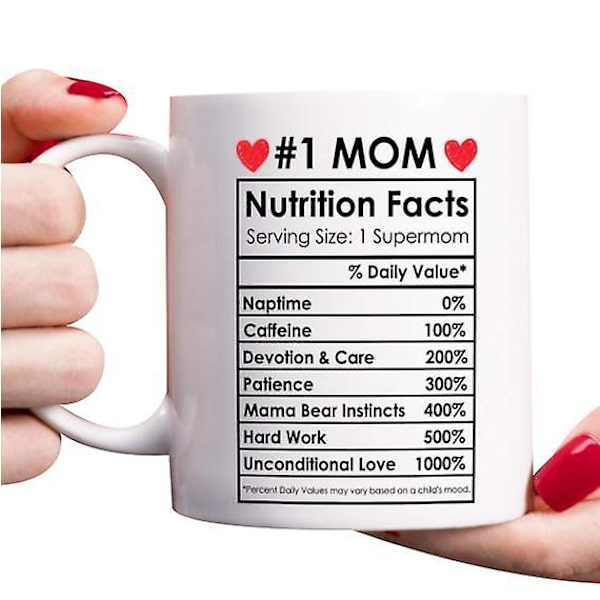 Pappa Mugg Vit 11oz - Fars Dag Gåvor - Keramisk Kaffe Mugg För Fäder 301-400ML MOM