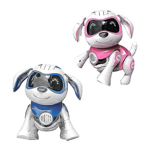 Robot Hund Elektroniska Husdjur Leksaker Trådlös Robot Valp Smart Sensor Kommer Att Gå Red