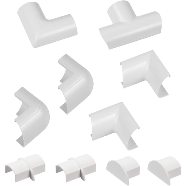 Minikaapelin kanavan kiinnitystarvikkeet monipakkaus | Yhdistä useat 30x15 mm:n minikaapelin cover | 10 kpl sähköjohtojen lisävaruste