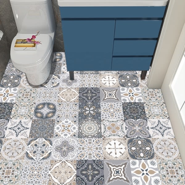 24 stk (15cm x 15cm, 6x6 tommer) Vintage Victorian Tile Stickers,