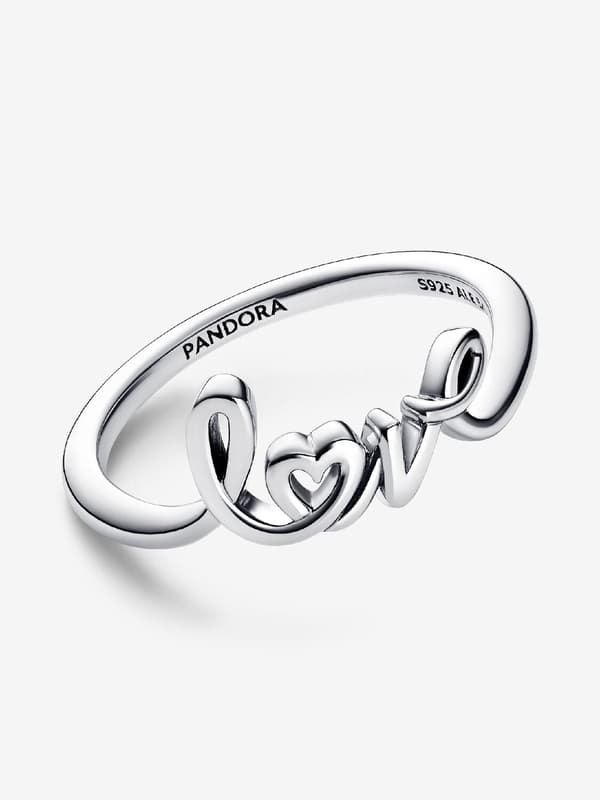 Pandora - Handwritten Love Ring - Sterlingsølv Circumference: 52mm