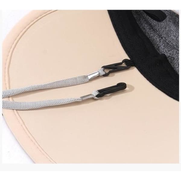 Foldbar solhat med bred skygge til damer - solhat i is-silke til sommeren med UPF50+ gray