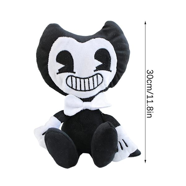 Bendy And The Ink Pehmolelu Musta & Valkoinen Bendy And The Ink Machine Pehmolelu Lasten Fanikokoelmaan Black-A