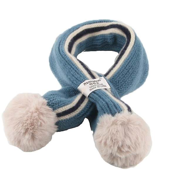 Barn Scarf Pojkar Flickor Vinter Varma Halsdukar Halsvärmare blue