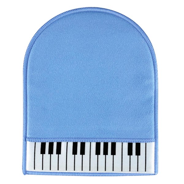 Mjuka pianorengöringshandskar i mikrofiberduk för rengöring av instrumenttangentbord Blue