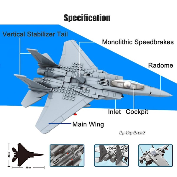 Militær Army Avion Plane Jet Warcraft J-15 Eagle Fighter Morden Warplane Sets Flymodell Byggesteiner Leker For Gutter - Blokker - 270PCS Without Box