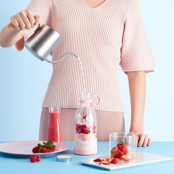 Bærbar Blender, Personlig Mini Juice Blender, USB Smoothie Blender