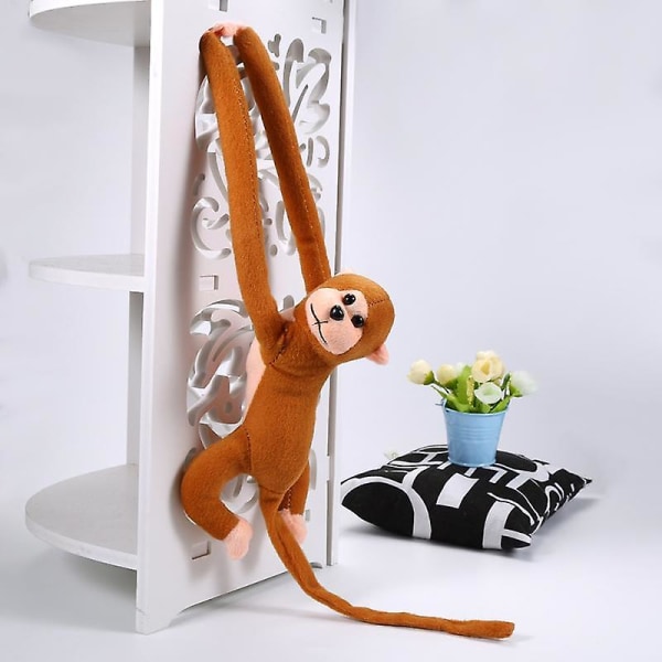 60 cm Langarm Monkey Plysj Antikollisjon Banan Monkey Gardinstropp Monkey Dukke Utstoppet Leke Bursdag Bryllupsfest Dekor 03 red680