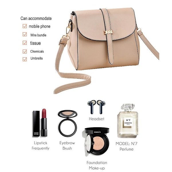 Naisten crossbody-laukut, pienet olkalaukut ja crossbody-käsilaukut Light Khaki