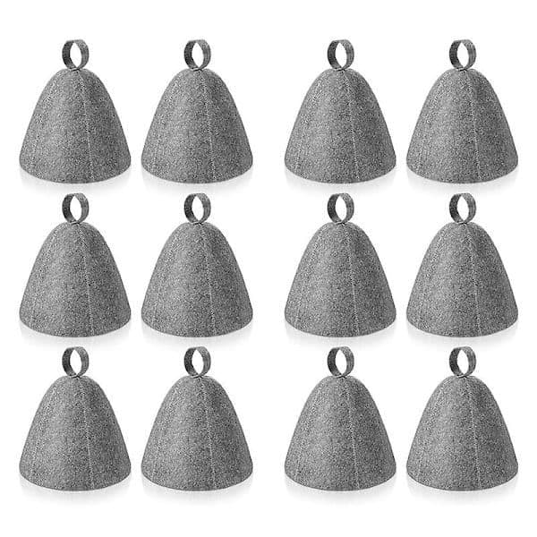 Filthattar för bastu, badmössor, huvudbonader, absorberande bastumössa för bastu, duschar, badrum, ångbad 12pcs