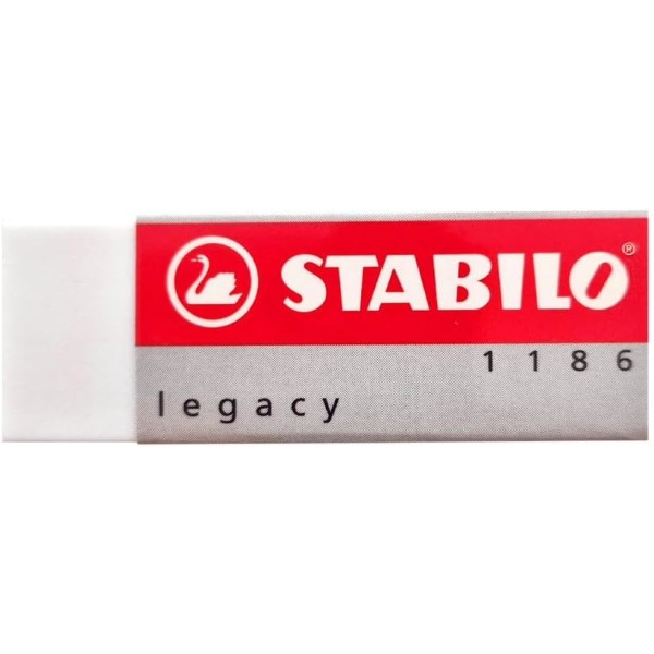 Large White Eraser Plastic Rubber Erasers [Pack of 5 Erasers]