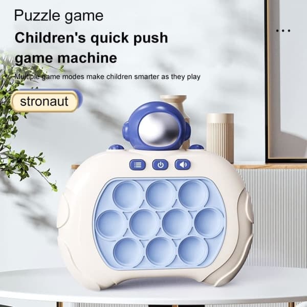 Pop It-spil - Pop It Pro Light Up-spil Hurtig tryk Fidget-spil Z Brown SPACE ASTRONAUT