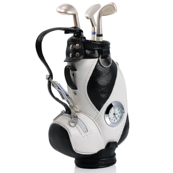 Trixes Golf Bag Uutuus kynäpidike Golf Club kynillä ja kellolla