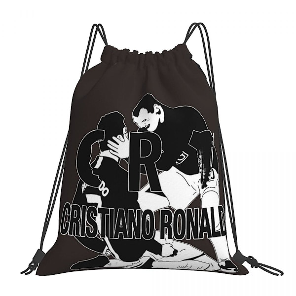 Cr7 Cristiano Ronaldo -reput Multi-function Drawstring Bags Drawstring Bundle Pocket Sports Bag Book Bags For Travel Students One Size 21