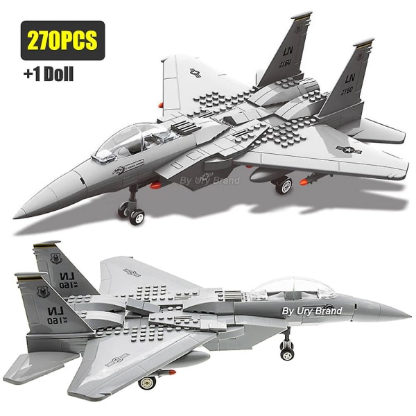 Militær Army Avion Plane Jet Warcraft J-15 Eagle Fighter Morden Warplane Sets Flymodell Byggesteiner Leker For Gutter - Blokker - 183PCS Without Box