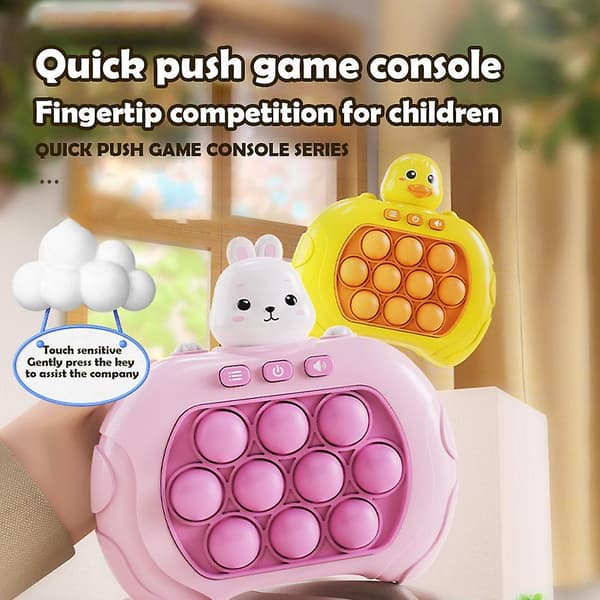 Decompression Toy Electric Quick Push Game Machine Lasten Koulutus Extermination Pioneer Rabbit Onesize