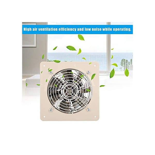 6\" luftudsugningsventilator, 150 mm borehuldiameter, 40W luftudsugning, vægmonteret udsugningsventilator (hvid)