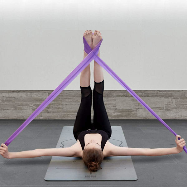 2 st 1,5 m elastiska motståndsband för träning, unisex motståndsband för träning, idealiska för pilates, yoga, rehabilitering, stretching, balett, styrketräning