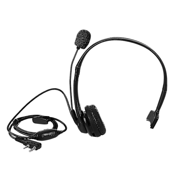 2-piners Ptt-mikrofonhodetelefon-headset for Kenwood Retevis Baofeng Uv5r 5r/888s