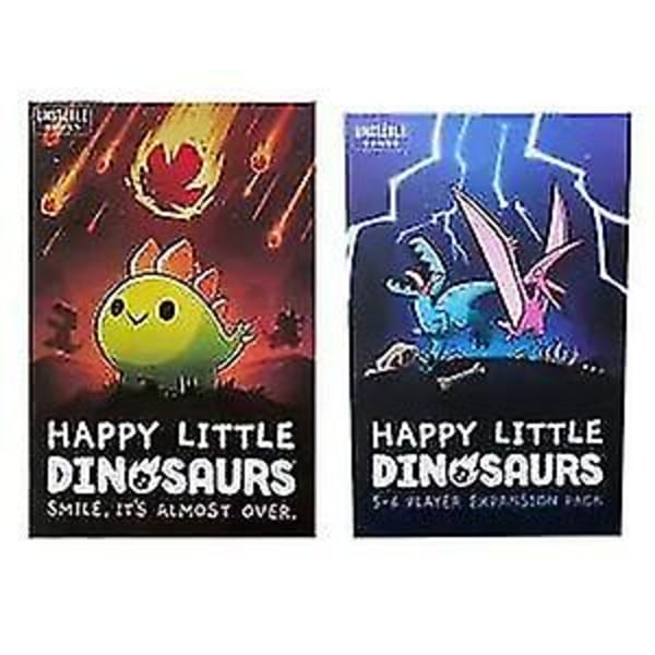 Engelsk version Happy Little Dinosaurs Happy Little Dinosaur Expansion Board Game Card Strategy Game Extended and Basic