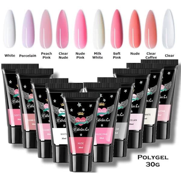 Polygel Negler 30g Klar Nude