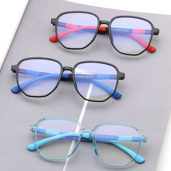 Barnas Anti Blue Light Briller UV Beskyttelse Anti Refleks Briller For Barn Gutter Jenter Black-rad