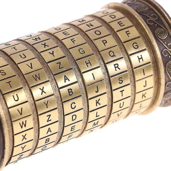 Da Vinci Code Legetøj Metal Cryptex Lås Bryllupsgaver Valentinsdagsgave