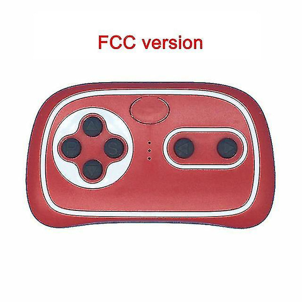 Elektrisk leksaksbil för barn med Bluetooth-fjärrkontroll, Kontroller med mjukstartsfunktion 2.4g Bluetooth-sändare [xc] FCC RC red