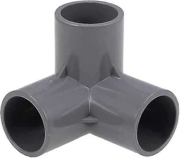 10 stk. 3-vejs Albue PVC Rørfitting Møbelkvalitet 25mm