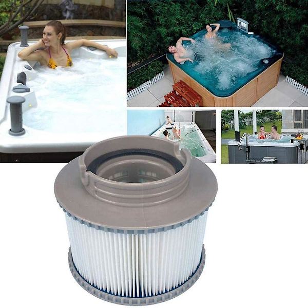 Sæt med 8 udskiftningsfiltre til vedligeholdelse af din oppustelige pool mspa eller jacuzzi ruikalucky