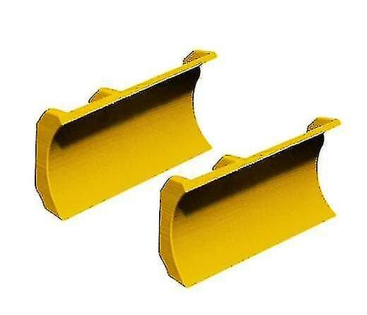 1 par sneplov til Crocs tilbehør, sneplov Croc Charm-fastgørelse Yellow