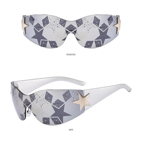 Y2K solglasögon för kvinnor män sportsolglasögon C11